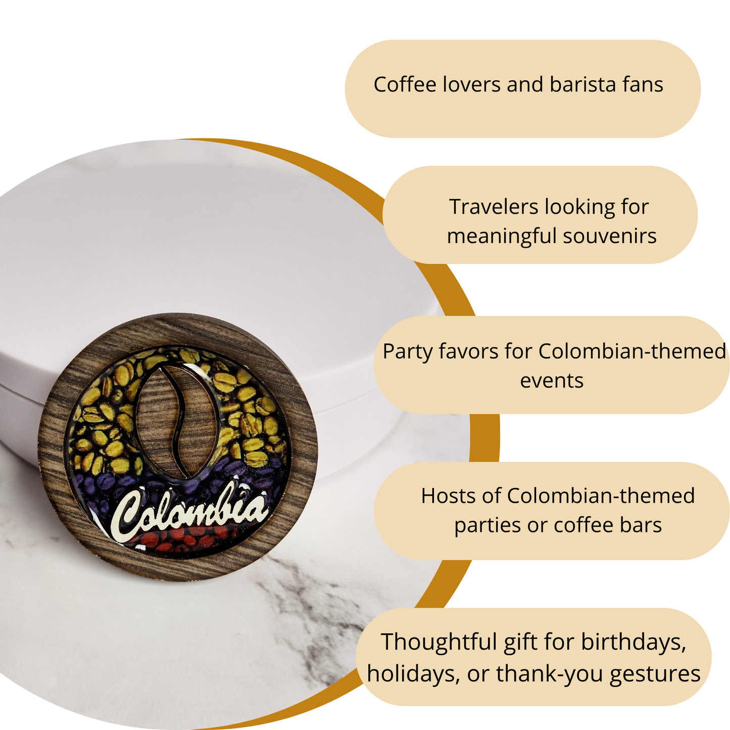 Coffee Resin Magnet