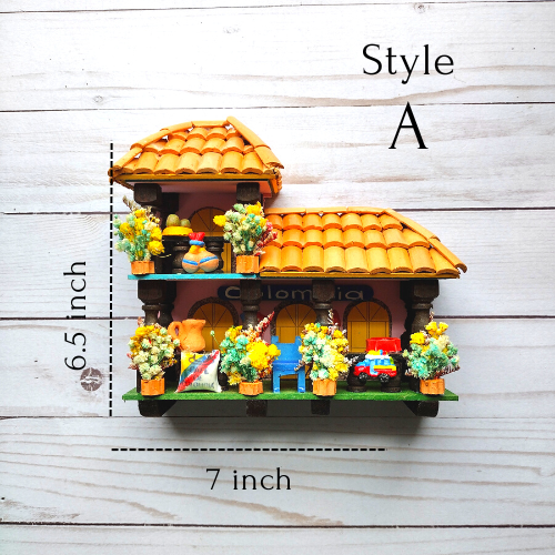 Colombian house wall decor / Casitas