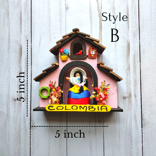 Colombian house wall decor / Casitas