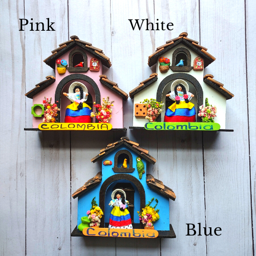 Colombian house wall decor / Casitas