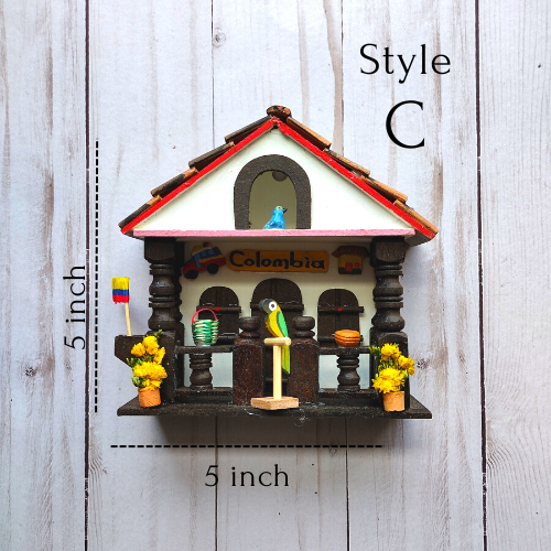 Colombian house wall decor / Casitas