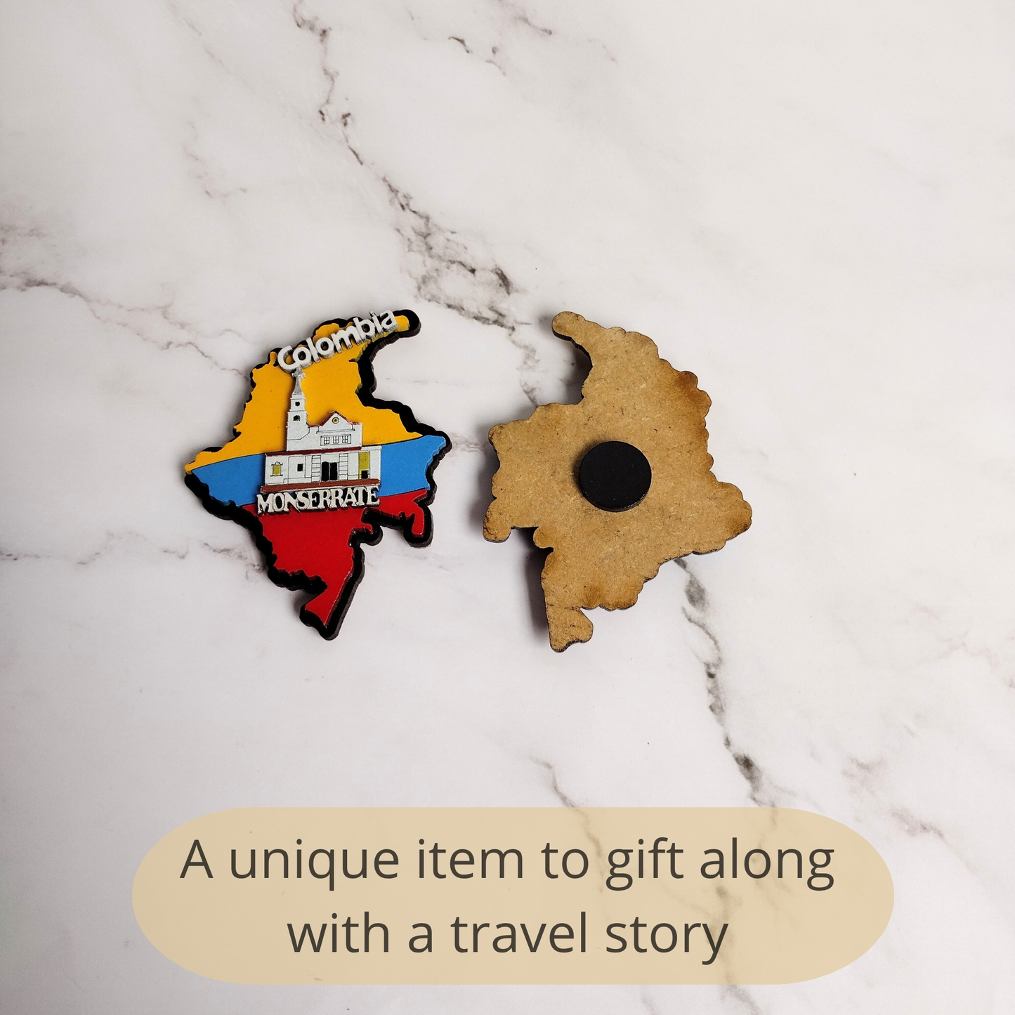 Colombia Map Fridge Magnet