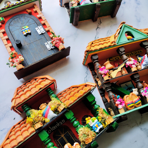 Colombian casita wall art
