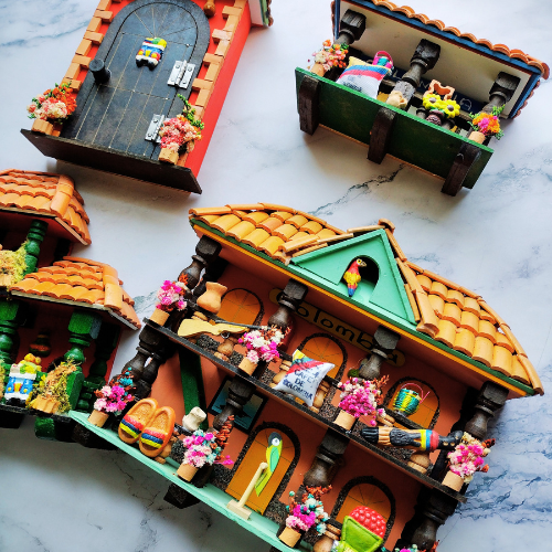 Colombian casita wall art