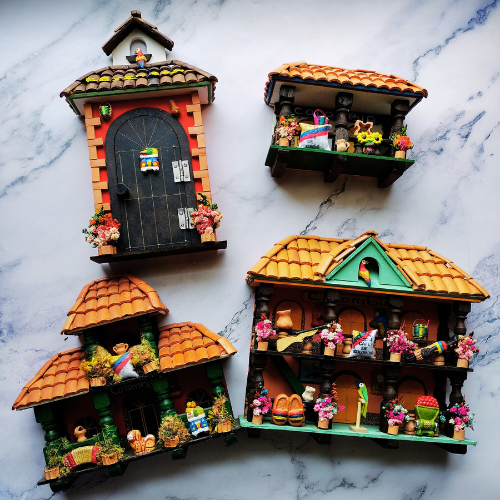 Colombian casita wall art