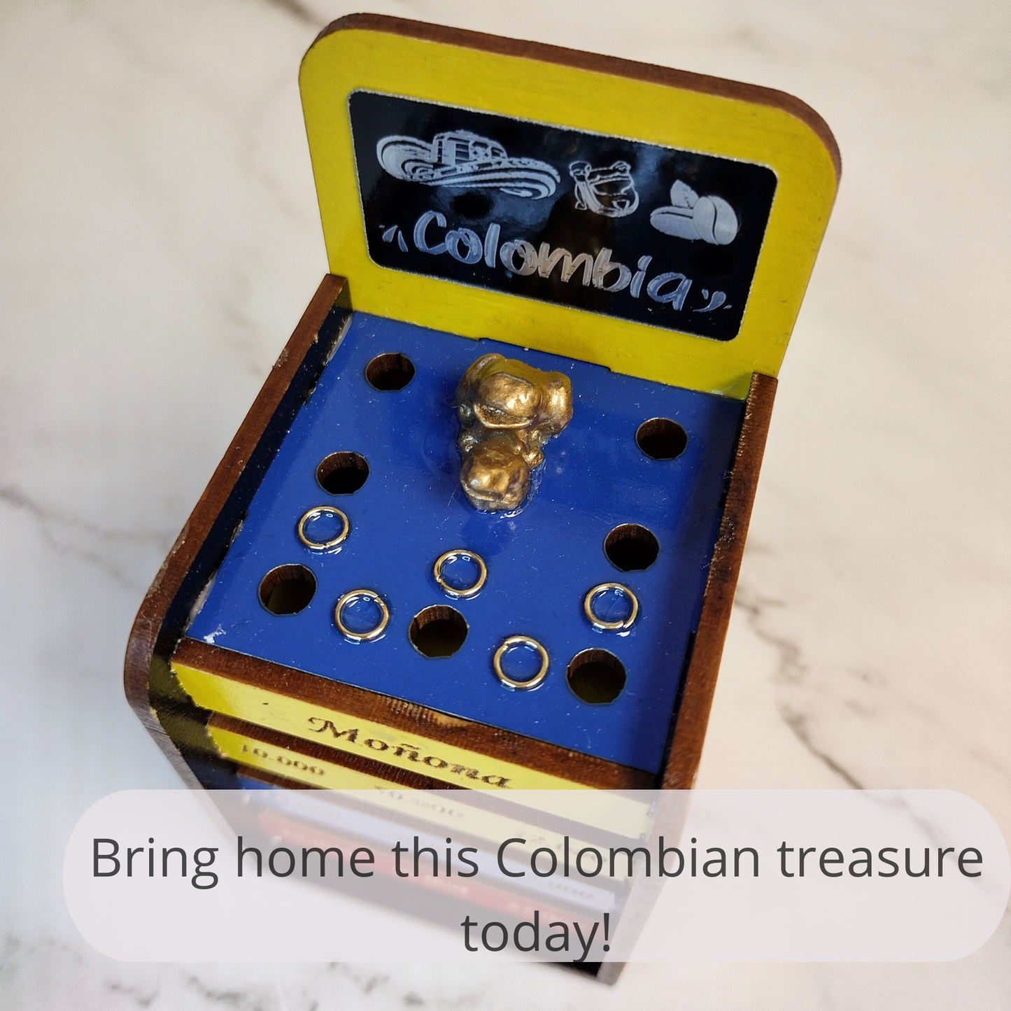 Colombian Mini Rana Juego de Sapo