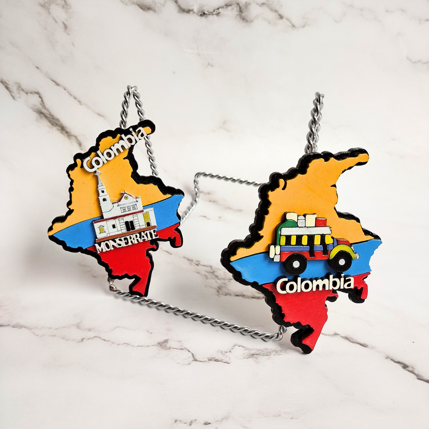 Colombia Map Fridge Magnet