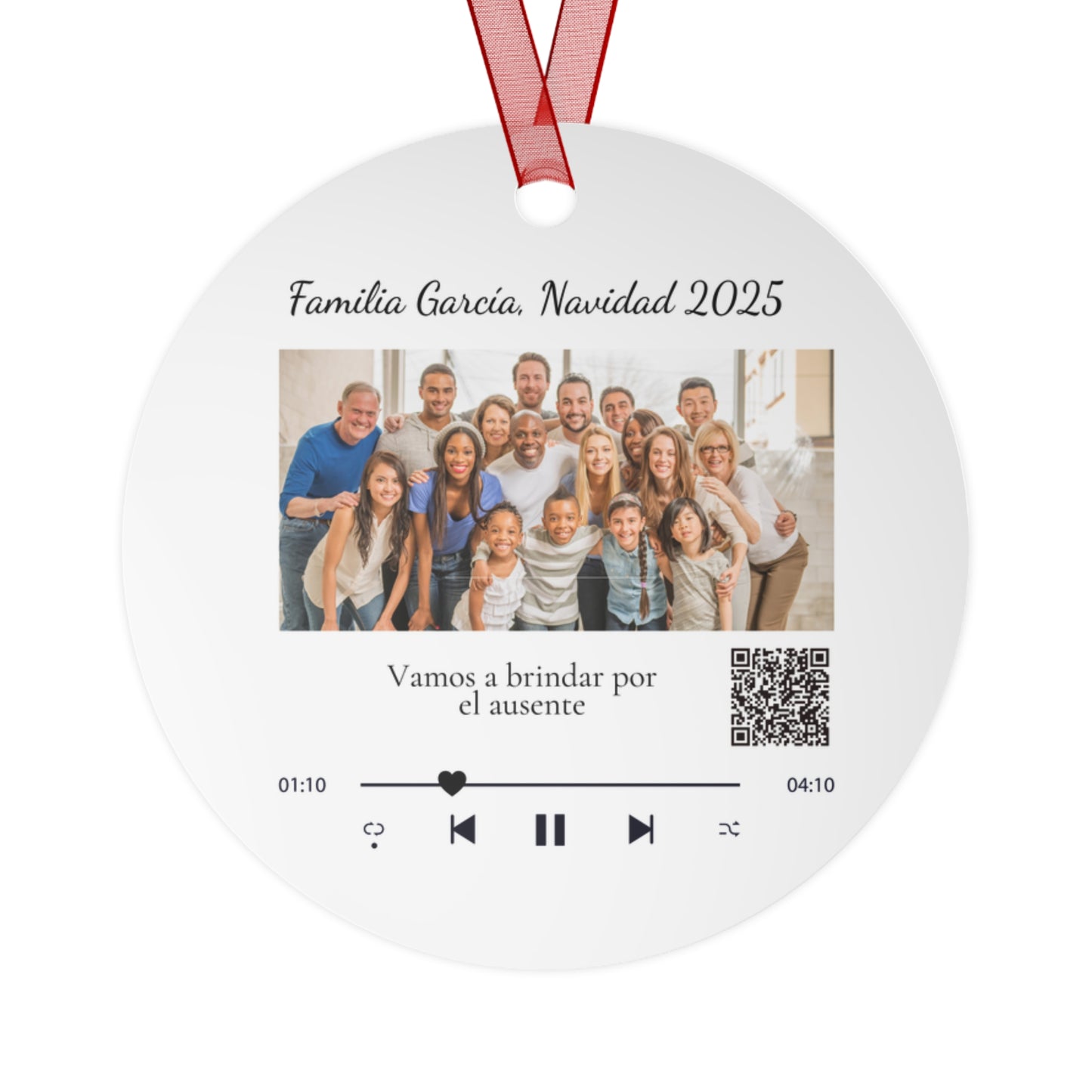 Personalized Metal Ornaments for Christmas, Holiday Keepsakes, Family Photo Ornaments, Custom Gifts, Unique Holiday Decor