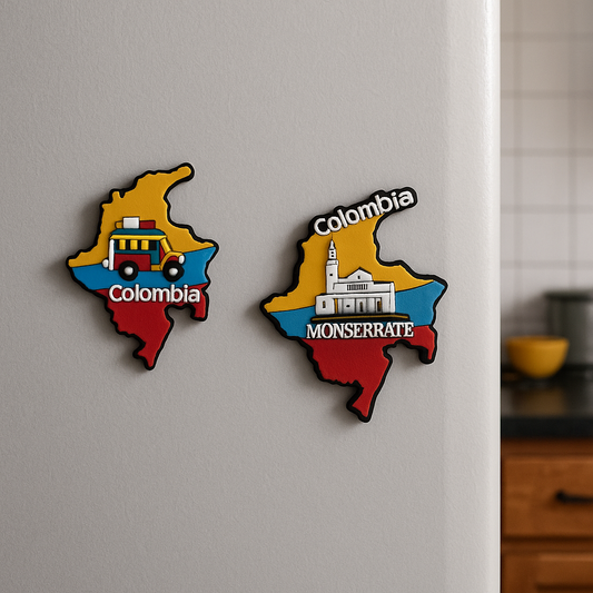 Colombia Map Fridge Magnet